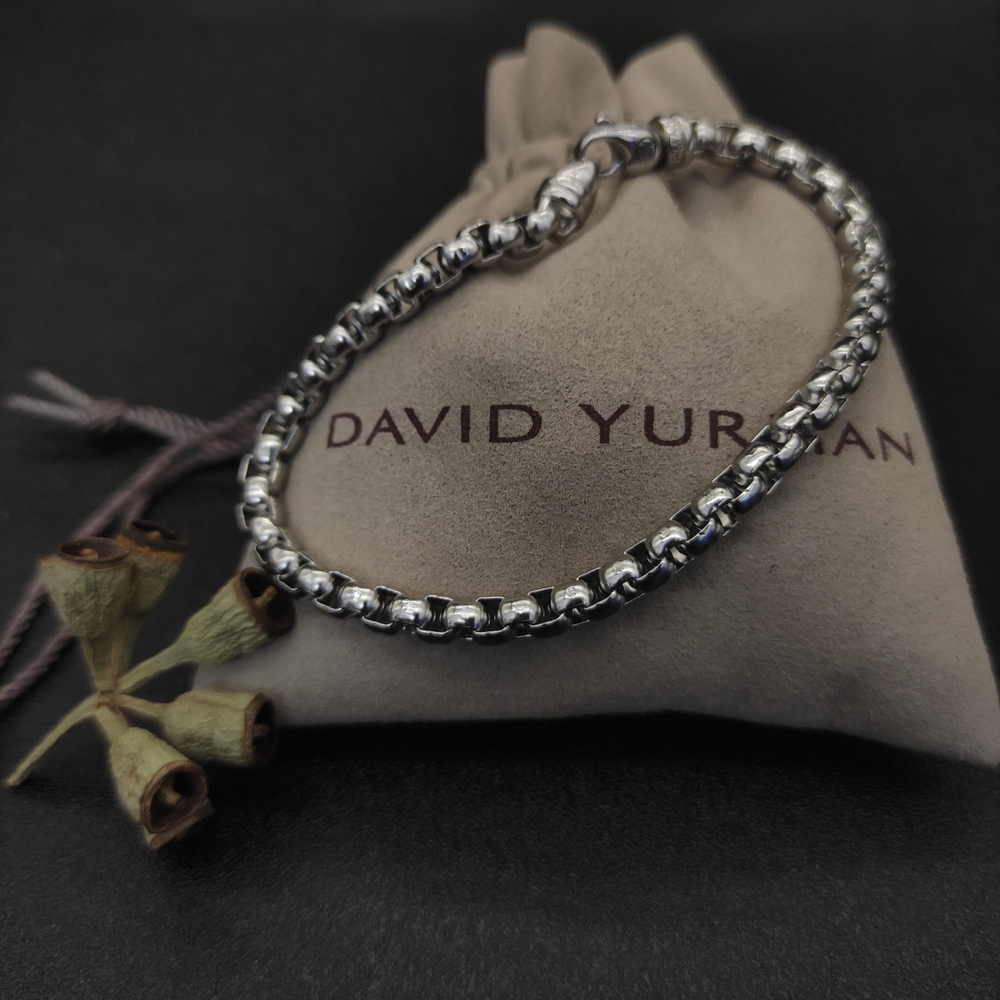 David Yurman 5mm box chain bracelet - Picture 4 of 9